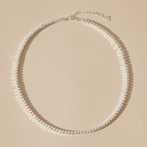 Mini Cube Silver Necklace